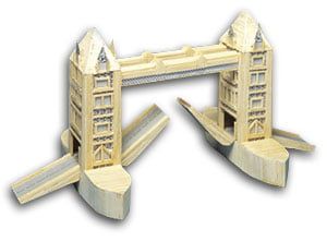 matchstick model of the london Bridge